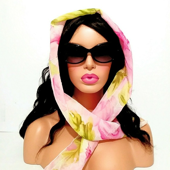 Bobbie Rose Pink Foral Scarf - Picture 1 of 6